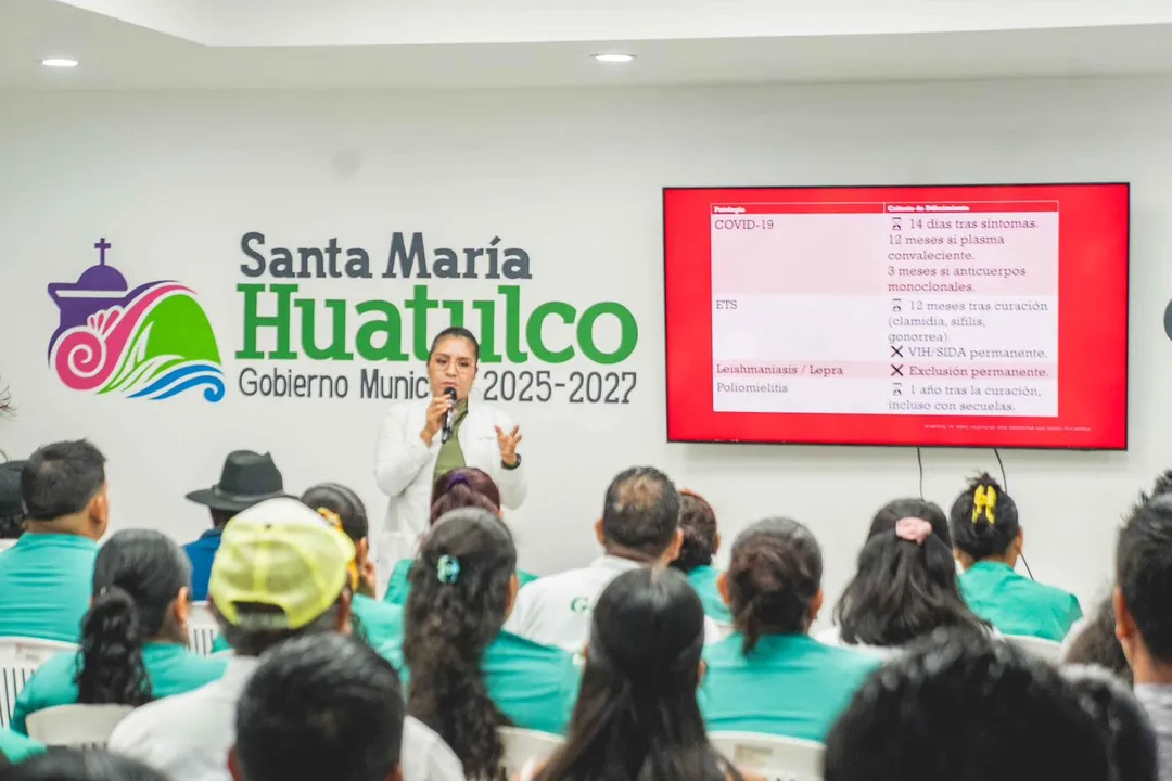 Capacitación sobre donación voluntaria de sangre