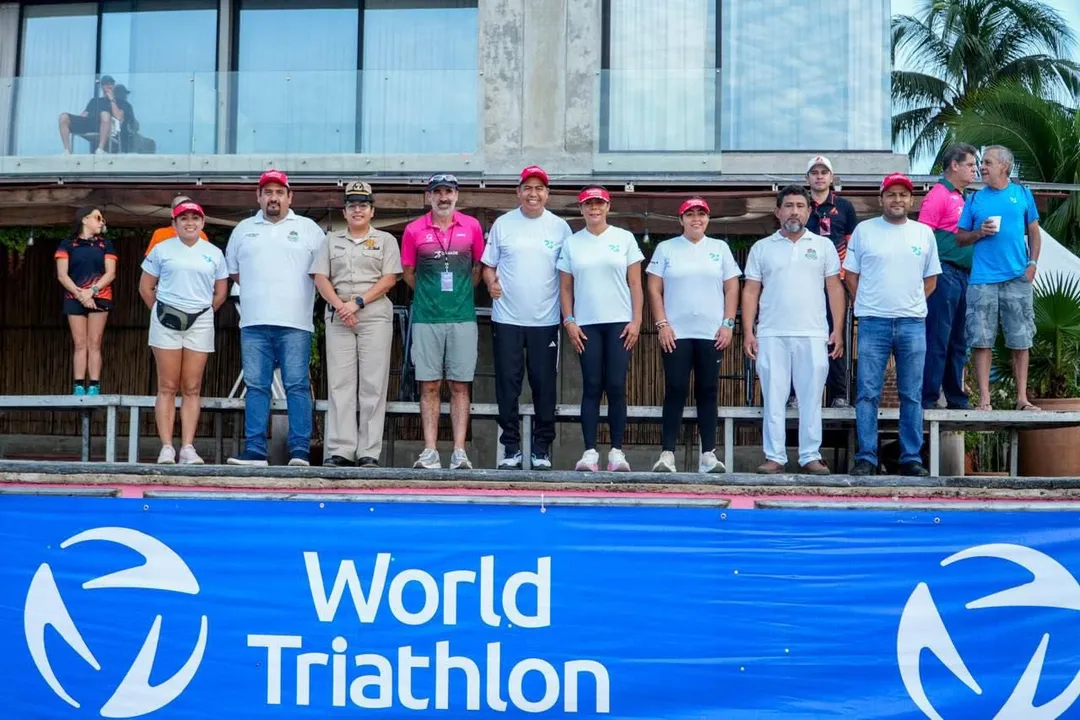 Trabajo coordinado de los tres órdenes de gobierno hizo posible la Copa Mundial de Triatlón Huatulco 2026