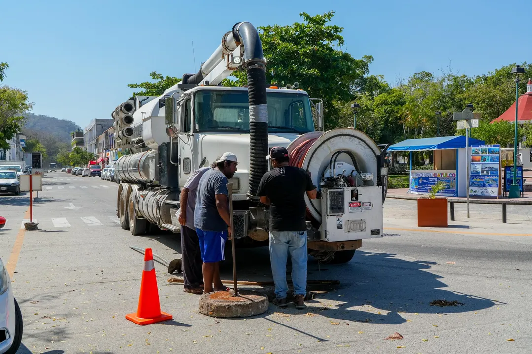Desilting Works Progress in Santa Cruz Huatulco