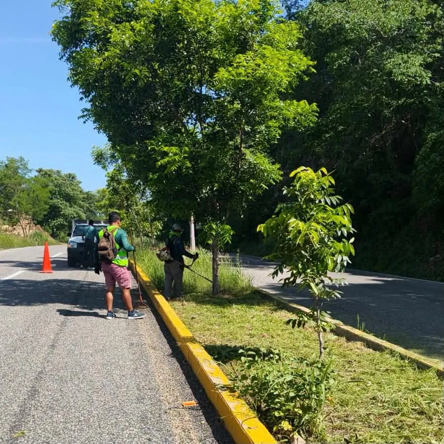 ¡CONTINÚAN LOS TRABAJOS DE LIMPIEZA EN EL CRUCERO DE HUATULCO!
