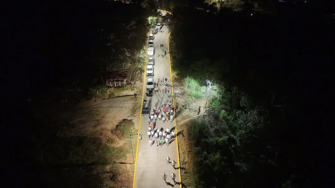 Puente Cuajinicuil: Inauguración de red de alumbrado público