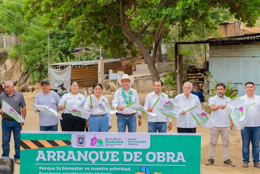 Inician las Obras 2026 en Santa Cruz Huatulco
