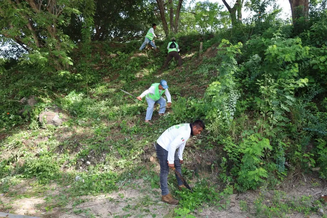 CLEANUP WORK AT THE SANTA MARÍA HUATULCO SPORTS COMPLEX!
