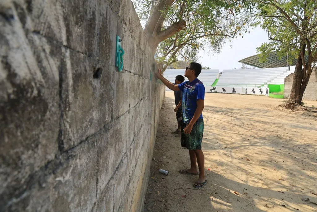Rehabilitation of the Lienzo Charro to Celebrate the Fourth Friday of Lent in Huatulco