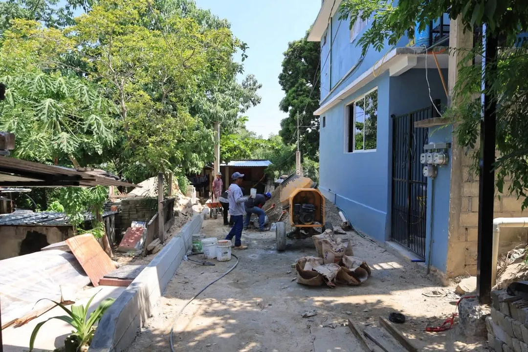 Paving Work Continues on Allende Street Alley