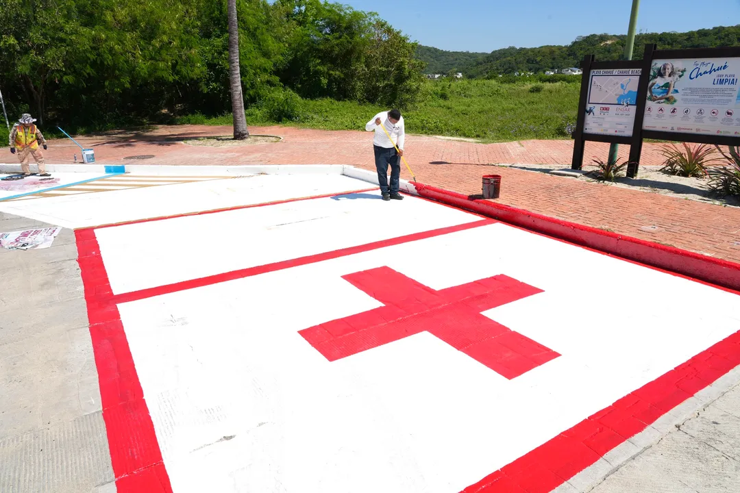 Trabajos de mejora en Santa Cruz Huatulco