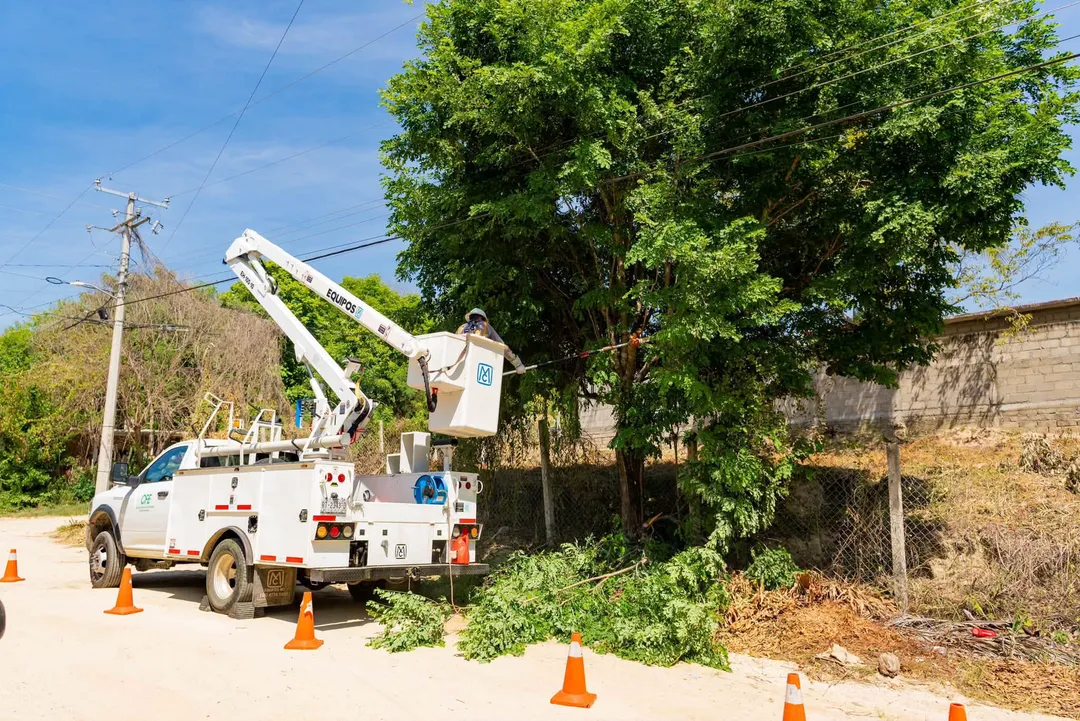 CFE continúa realizando acciones en Santa María Huatulco