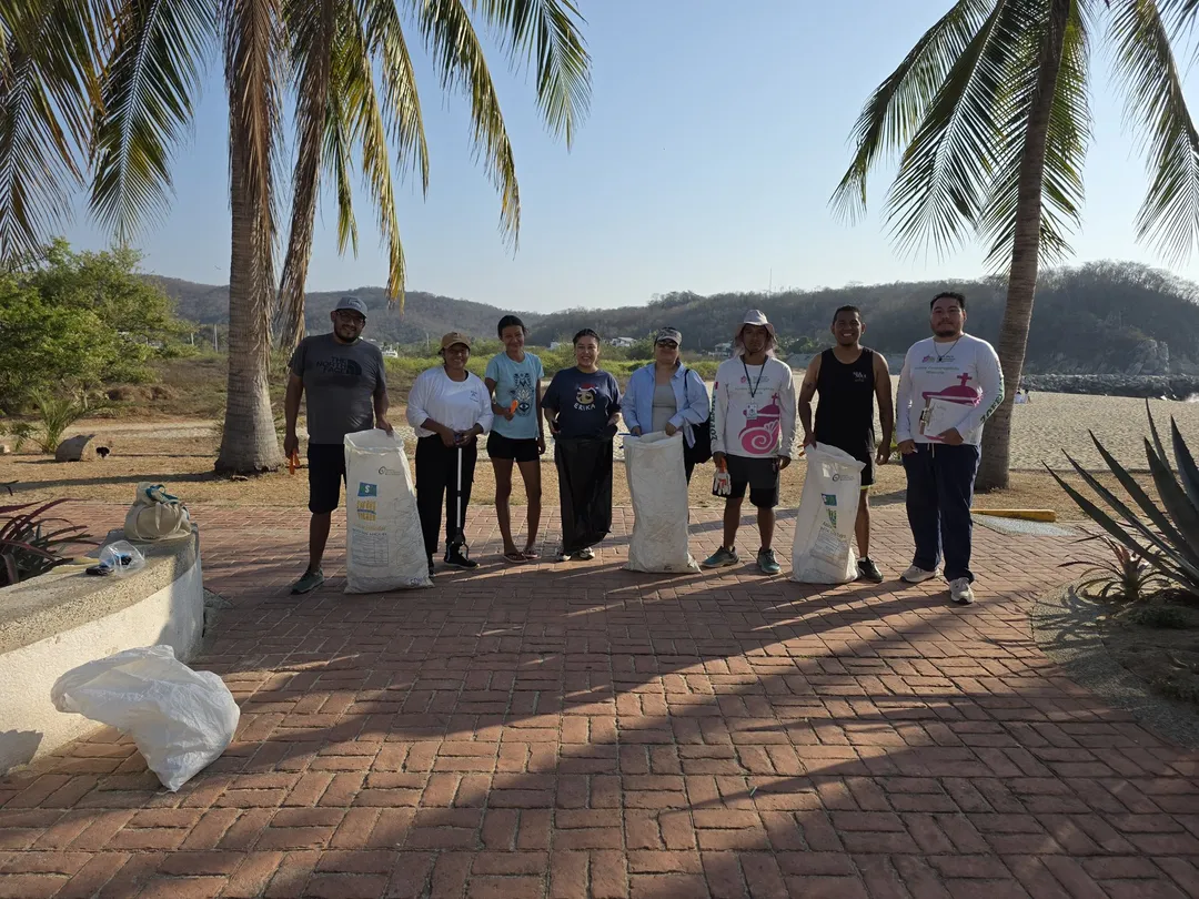 Cleaning Day at Chahué Beach