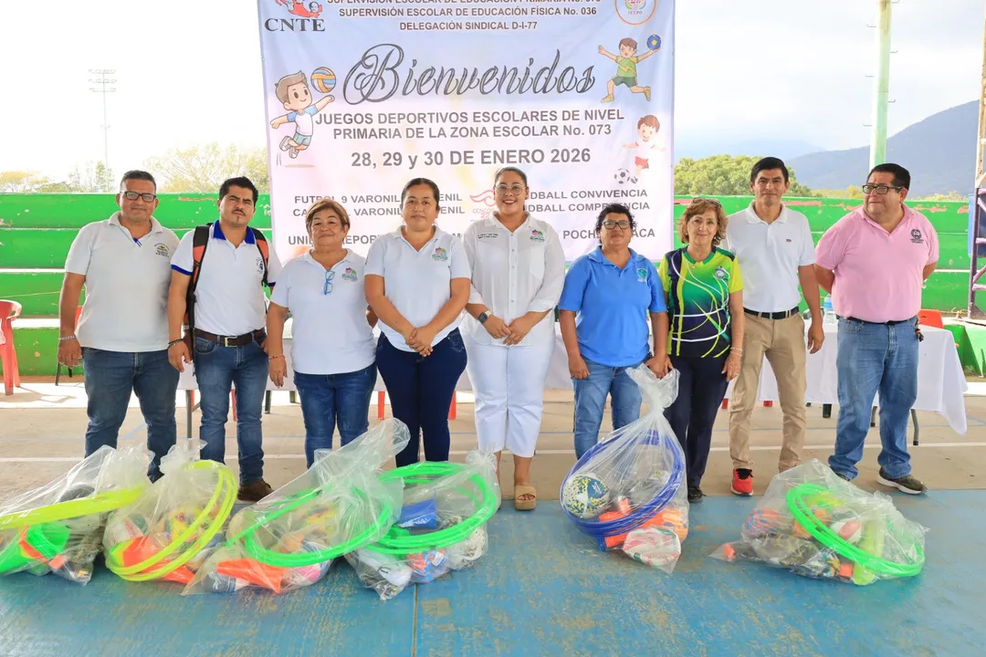 Imagen de Realizan convivencia deportiva de la Zona Escolar 073 de nivel primaria