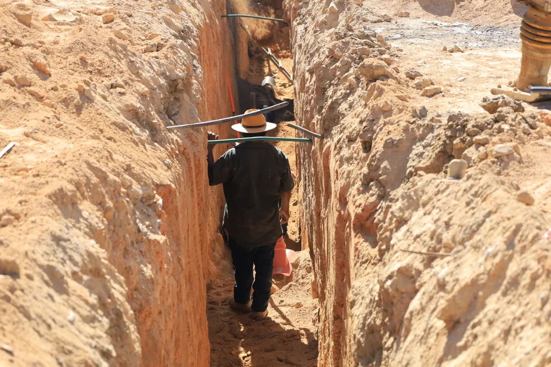 Drainage and Potable Water Works Progress