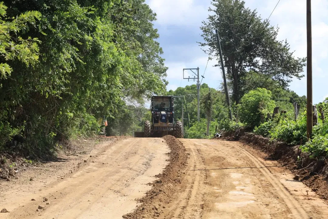 Road Grading Work Between San Francisco Limoncito and Pueblo Viejo