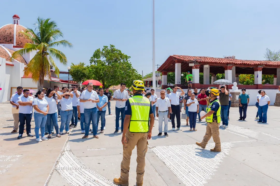 Huatulco participa en el Primer Simulacro Nacional 2026